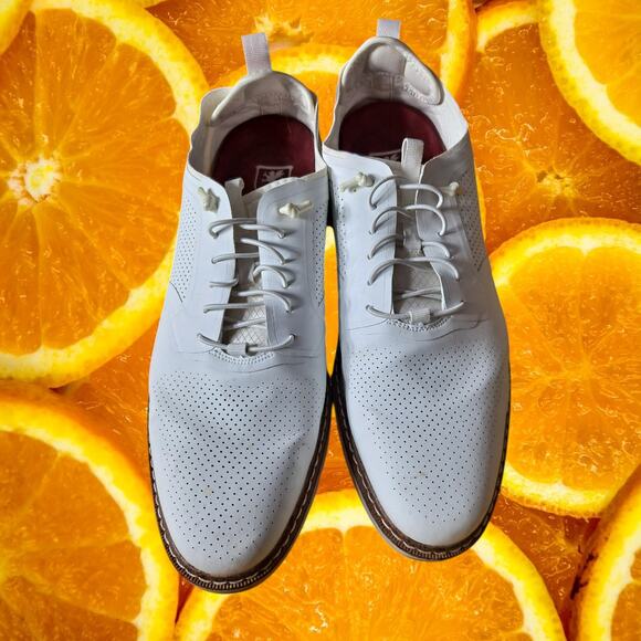 Stacy Adams Men's White Synchro Casual Lace‎ Up Elegant Sneaker Shoes Size 10 - Picture 3 of 10